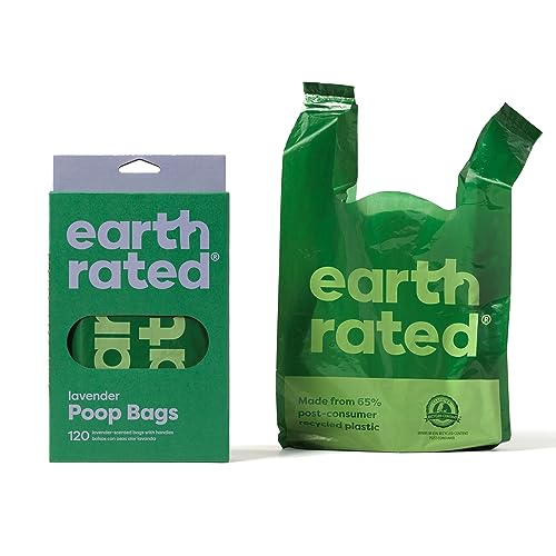 Earth Rated Dog Poop Bags with Handles - Lavender Scented, 120 Count