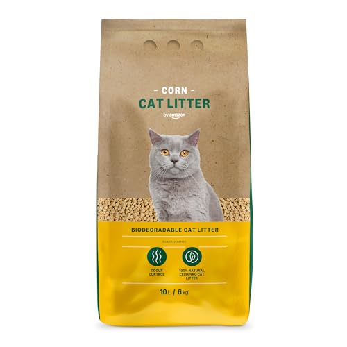 by Amazon Clumping Corn Cat Litter, 10L