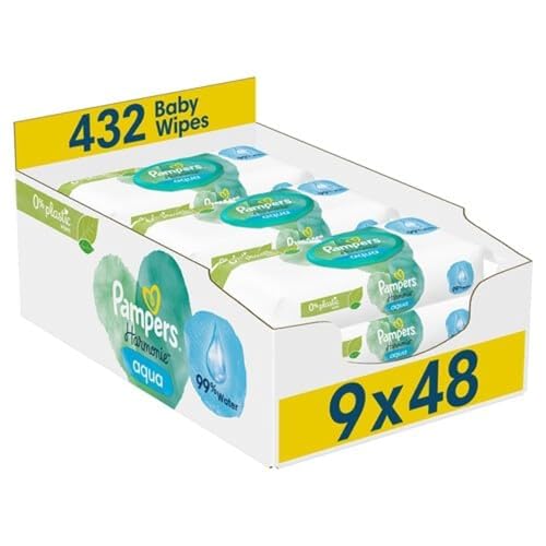 Pampers Harmonie Aqua Baby Wipes - 432 Count