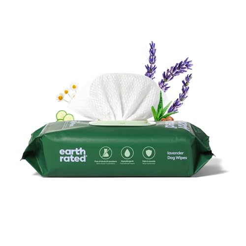 Earth Rated Lavender-Scented Dog Wipes - 100 Count