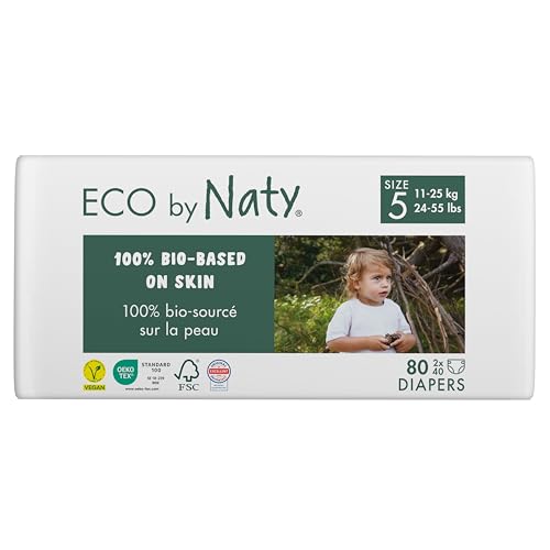 Eco by Naty Size 5 Diapers - 80 Count
