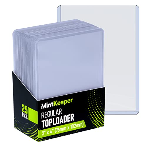 MintKeeper Toploaders - Clear Hard Card Sleeves for MTG/Pokemon Cards - 25 Pack