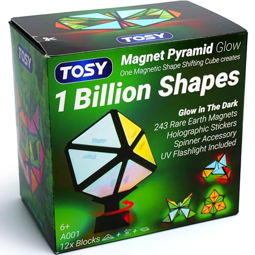 TOSY Magnetic Pyramid Glow - 12 Pcs