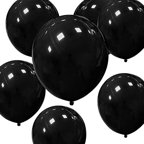 HYKJNBW Black Party Balloons - 50 Pack