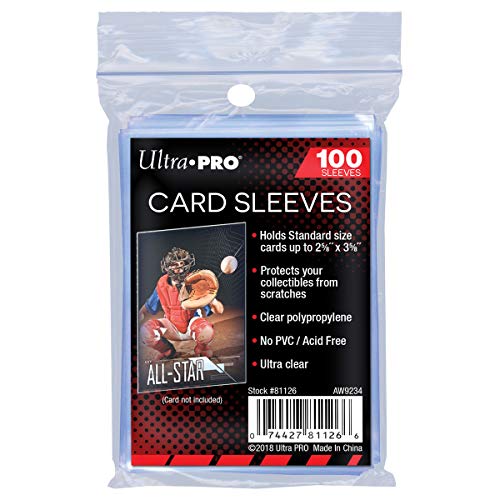 Ultra Pro Clear Soft Sleeves Card Sleeves - 100 Count
