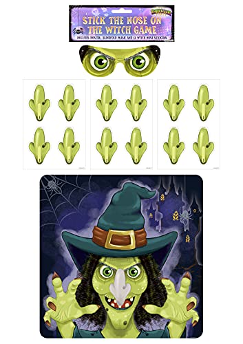 Henbrandt Halloween Party Game - Stick The Nose on The Witch