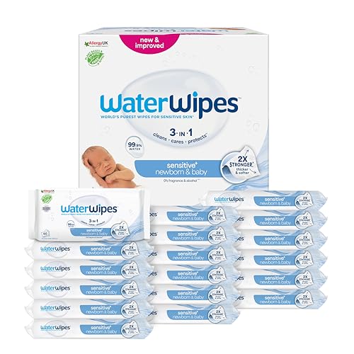 WaterWipes Sensitive+ Newborn & Baby Wipes - 720 Count