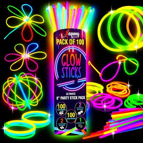 Ammy Glow 205-Piece Glow Stick Party Pack