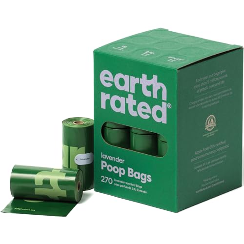Earth Rated Dog Waste Bags - Lavender Scented - 270 Count