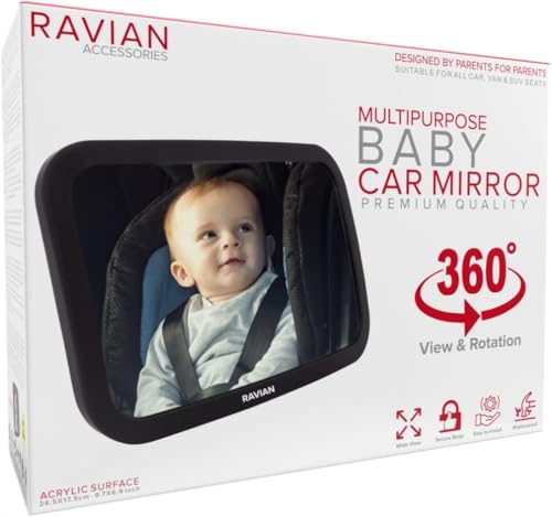 Ravian Baby Car Mirror for Back Seat