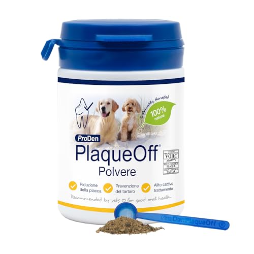 ProDen PlaqueOff Powder - 60g Dental Cleaning for Dogs & Cats